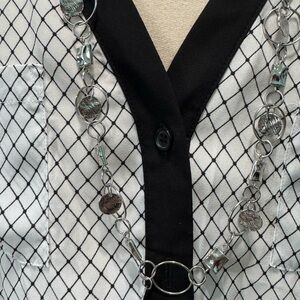 Elegant Silver Necklace Costume Jewelry